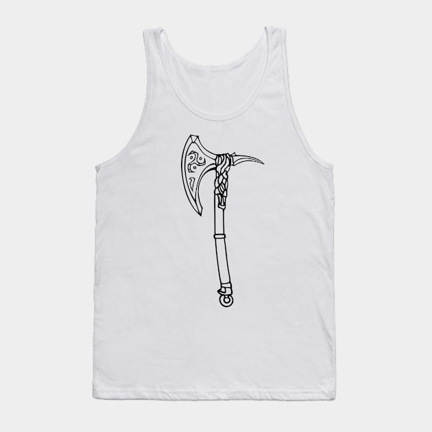 Fantasy Axe Tank Top by archvinde